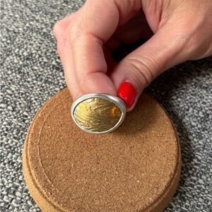 Silpada Sterling Silver and Bronze Timber Ring